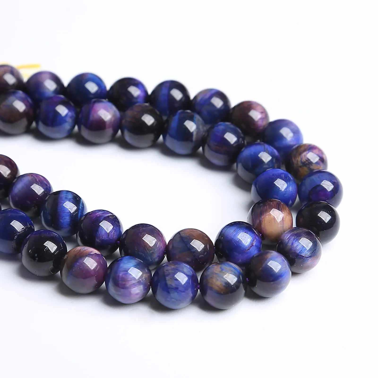 12mm 32PCS Purple Tiger Eye Galaxy Stone Beads Spacer Loose Beads for Jewelry Making DIY Bracelet 1 Strand 15 inches Energy Crystal Healing Power Purple Galaxy Tiger Eye Stone 12mm