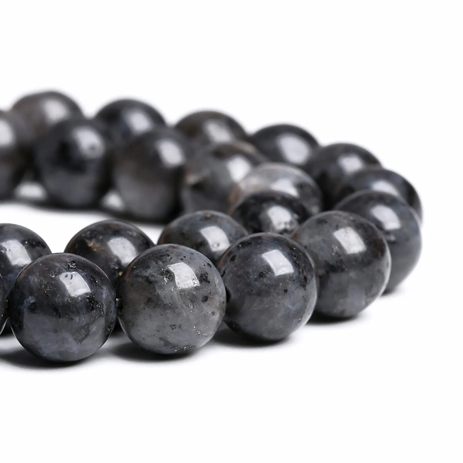 6MM 60PCS Natural Stone Black Labradorite Beads for Jewelry Making DIY Bracelet Energy Crystal Healing Power 6mm