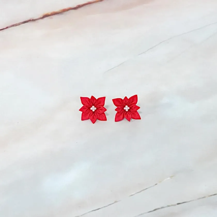 [ACCESSORY 4 PIECES] SCARLET (BROOCHES, CHAIN BRACELETS, EARRINGS, PENDANTS) | TSUMAMI KANZASHI