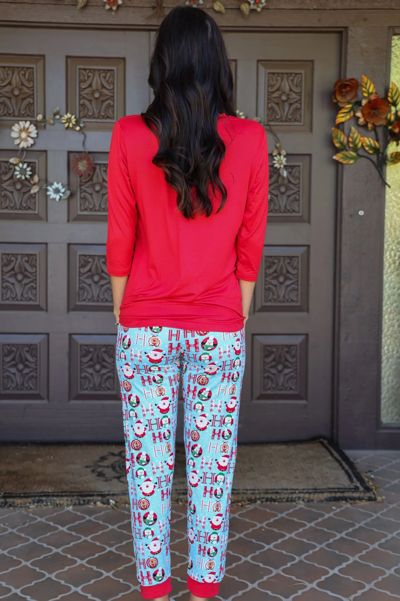 Amanda Blu & Co Christmas Ho Ho Ho Ladies Pajama Jogger Set