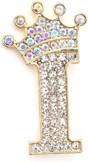 Brooches Pins for Women Crown Initial Brooch Pins Letter Brooch Pins Charms for Socks Rhinestone Lapel Pin for Clothes Hat Bags Fashion Jewelry for Women