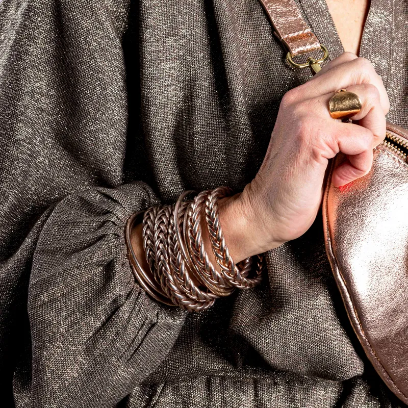 BUDDHIST BANGLE | BRAID | SILVER