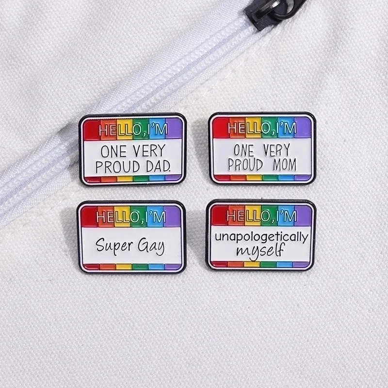Cartoon Style Modern Style Letter Alloy Plating Kid's Brooches