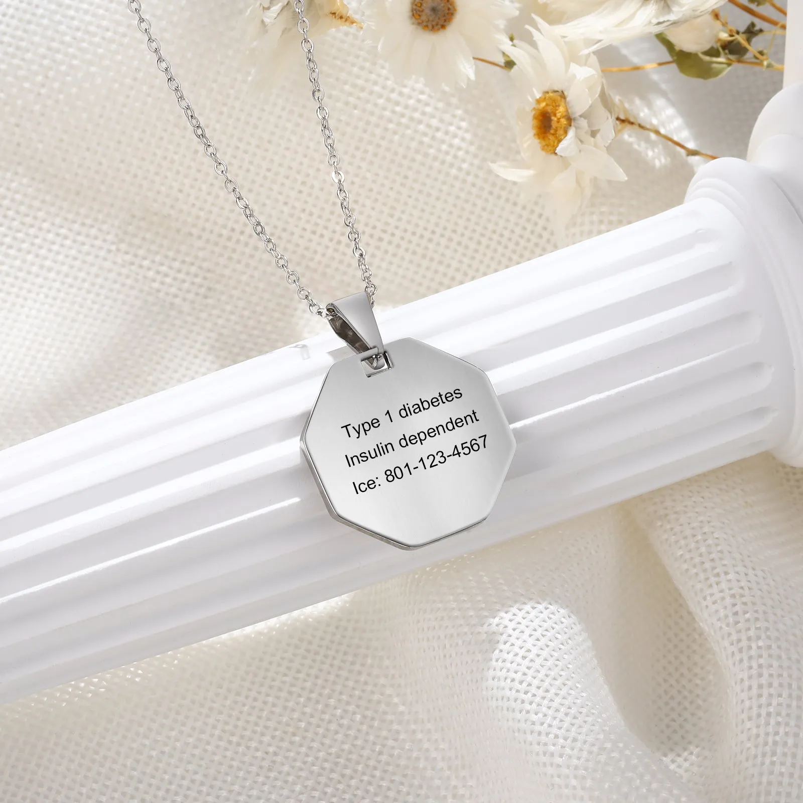 Custom Stainless Steel Medical Necklace