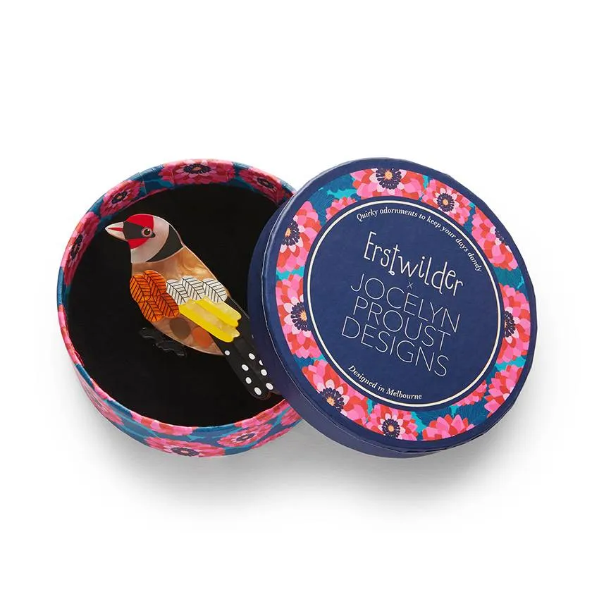 Erstwilder Go for Goldfinch Brooch