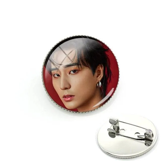Korean Day6 Badges Brooch Remember Us Youth JAE SUNGJIN Photo Glass Cabochon Metal Pin Brooches Fans Gift DAY19