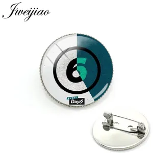 Korean Day6 Badges Brooch Remember Us Youth JAE SUNGJIN Photo Glass Cabochon Metal Pin Brooches Fans Gift DAY19