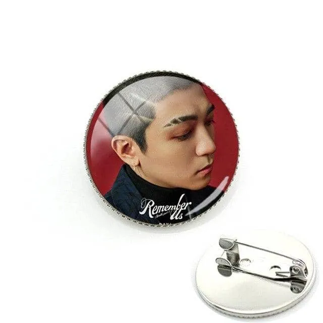 Korean Day6 Badges Brooch Remember Us Youth JAE SUNGJIN Photo Glass Cabochon Metal Pin Brooches Fans Gift DAY19