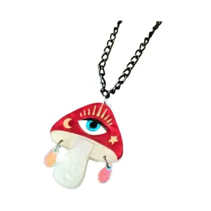 Magic Mushroom Pendant by Cherryloco Jewellery