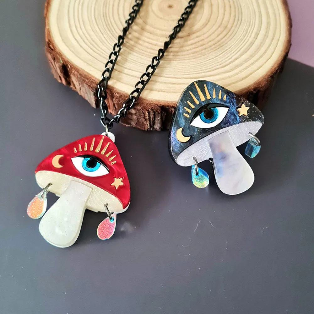 Magic Mushroom Pendant by Cherryloco Jewellery