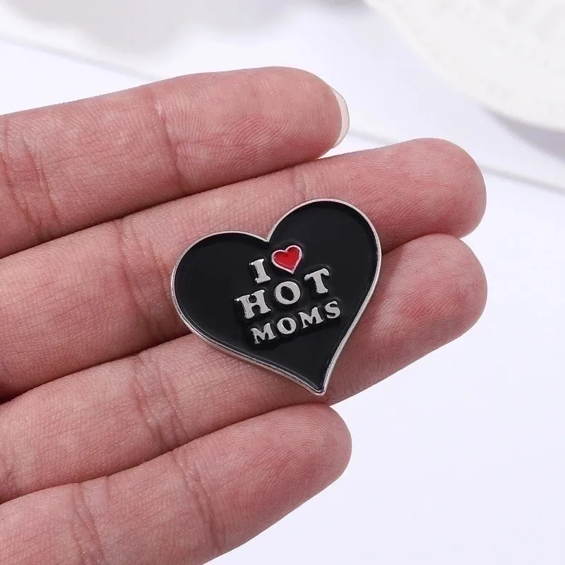 Punk Cowboy Style Modern Style Letter Heart Shape Skull Alloy Stamping Stoving Varnish Plating Kid's Couple Unisex Brooches