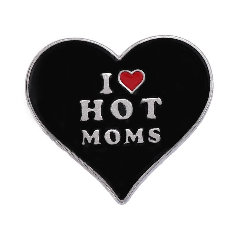 Punk Cowboy Style Modern Style Letter Heart Shape Skull Alloy Stamping Stoving Varnish Plating Kid's Couple Unisex Brooches