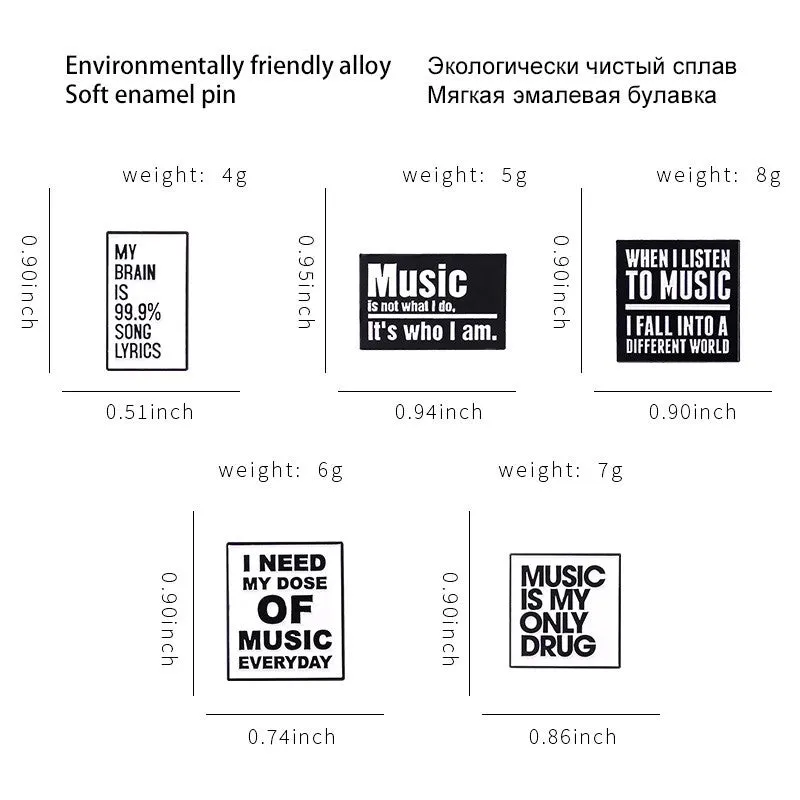 Punk Modern Style Letter Square Alloy Stamping Stoving Varnish Plating Unisex Brooches