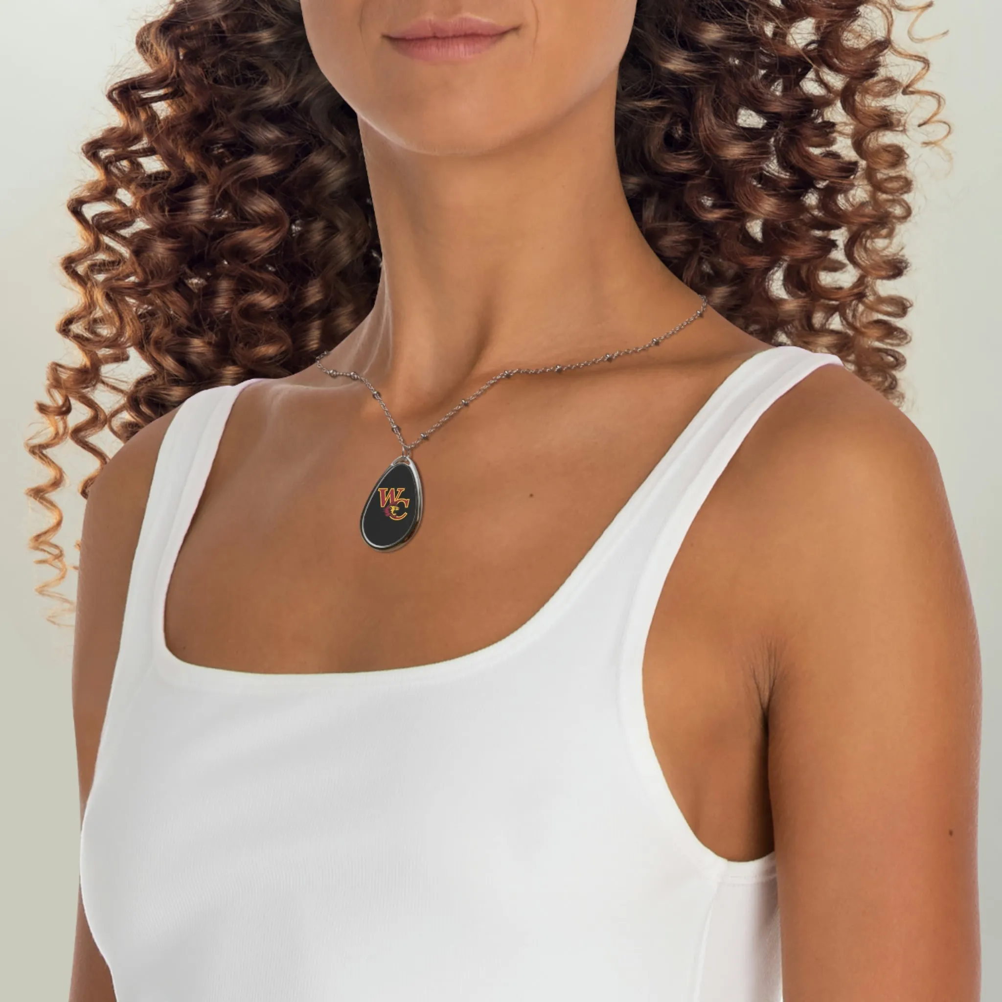 West Charlotte HS Oval Necklace